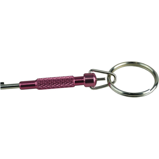 Pink Steel Keyring Handcuff Key