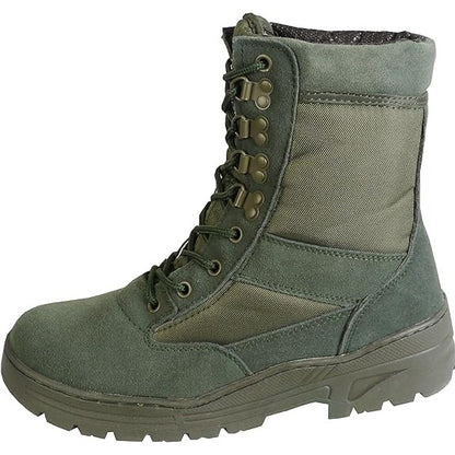 Green Suede Patrol Boots