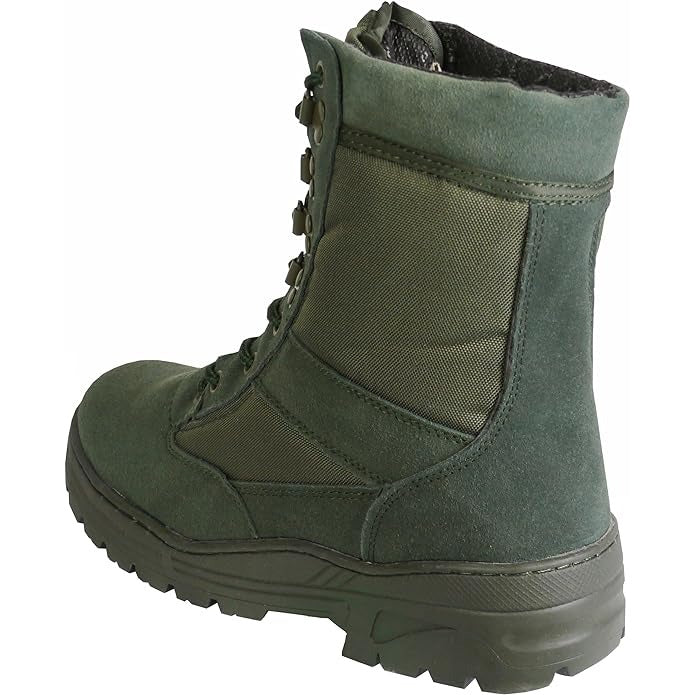 Green Suede Patrol Boots