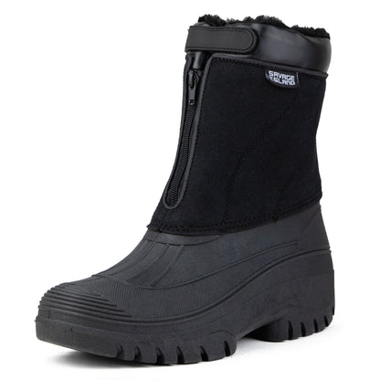 Fleece Lined Quick Zip Thermal Waterproof Snow Boots