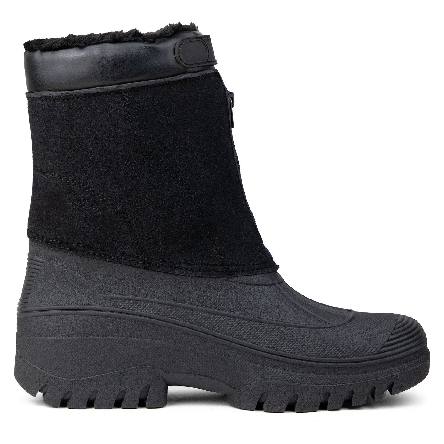 Fleece Lined Quick Zip Thermal Waterproof Snow Boots