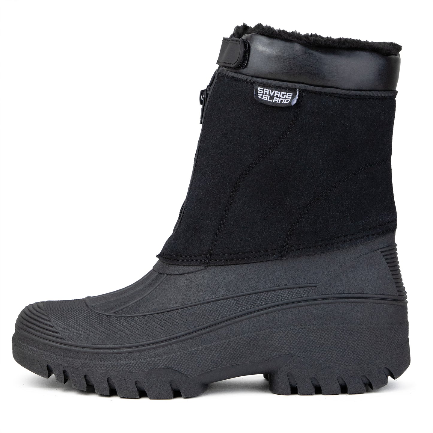 Fleece Lined Quick Zip Thermal Waterproof Snow Boots